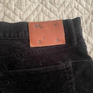 Kato Brand Black Corduroy Pants size 36/34